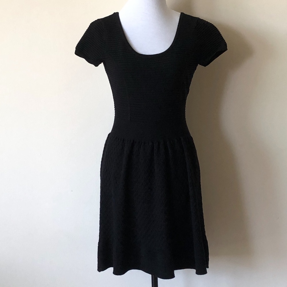 NWOT  Sandro Black Knit Dress - Size 2 (M)